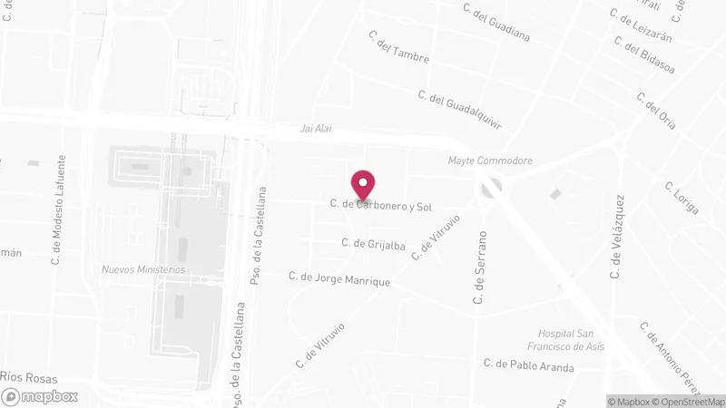 Map of Marabú Madrid, C. de Carbonero y Sol, 15, Chamartín, 28006 Madrid