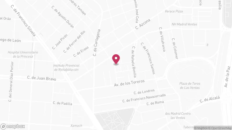 Map of Masajes Trébol Madrid, Madrid, Barrio Salamanca 28001