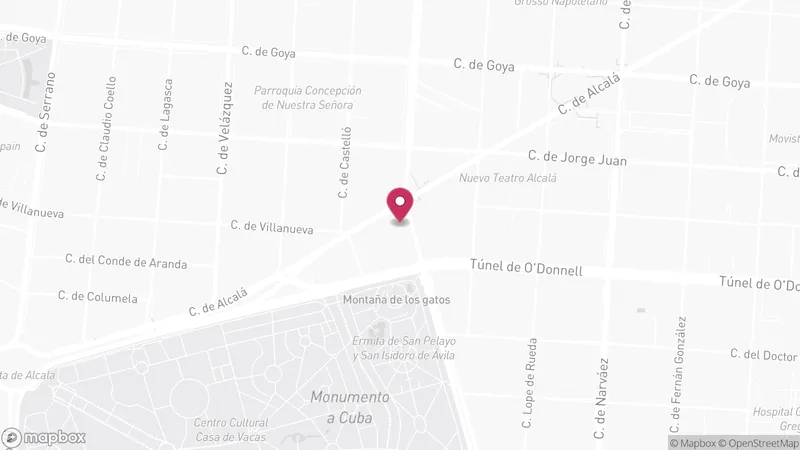 Map of Tantra Palace, Av. de Menéndez Pelayo, 2 - 28009 Madrid - Madrid - Spain